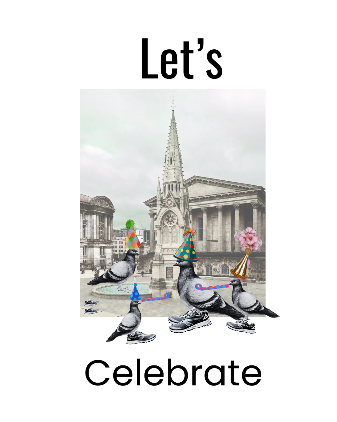 Chamberlain Square – Party Time Greeting card