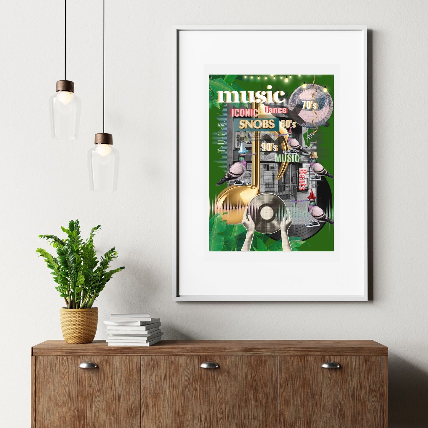 Party On (in Green) collage — A4 Limited Edition (25)