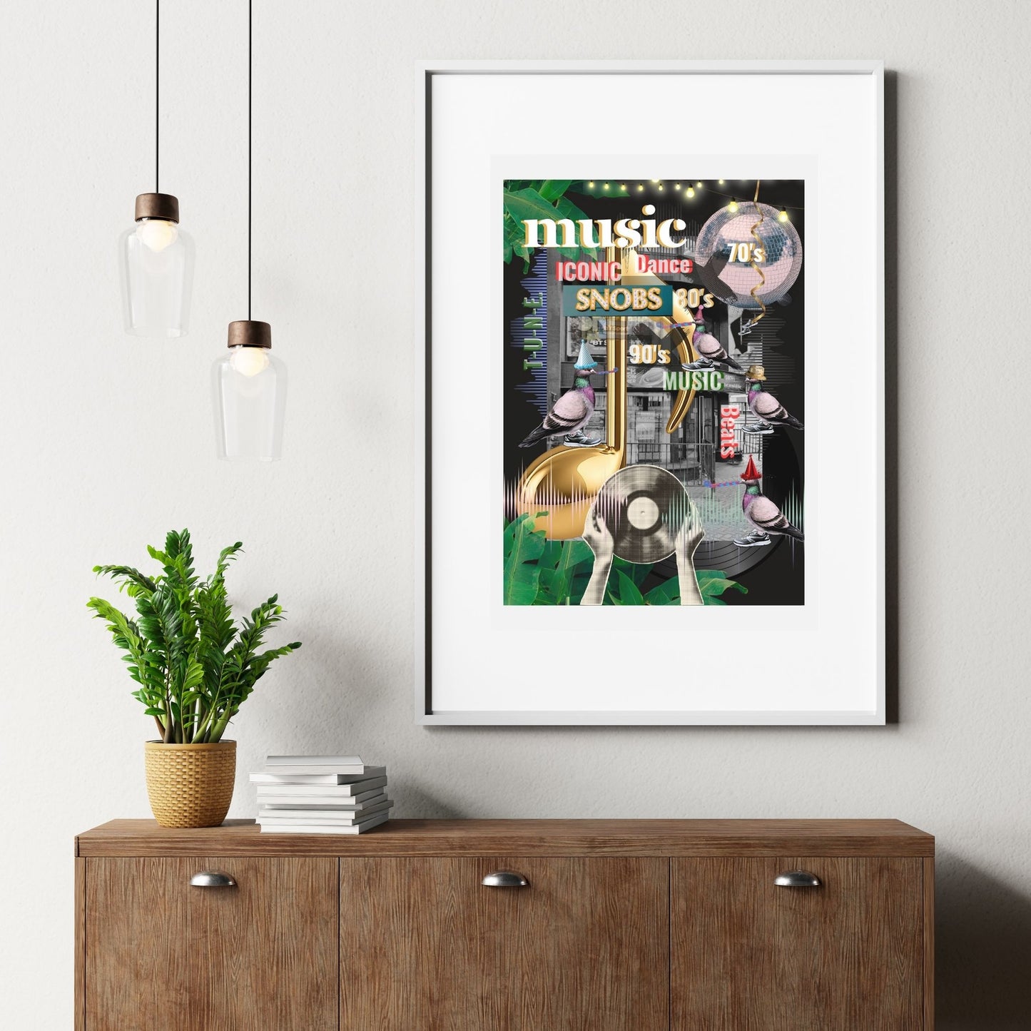 Party On (in Black) limited edition fine art print