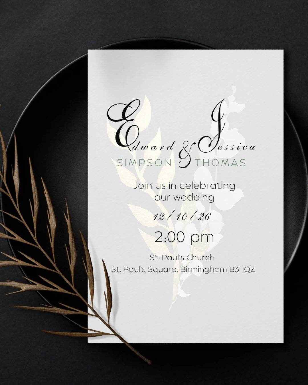 Editable Wedding Invitation Suite | Canva Template Bundle (Save the Date, Invite, RSVP, Details) - Brummy Artist UK