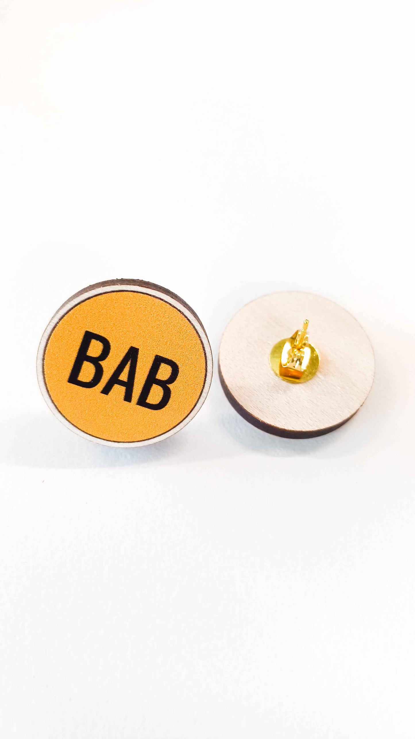 Y’alright “BAB” Statement Earrings – Brummy Artist Birmingham Jewellery - Brummy Artist UK