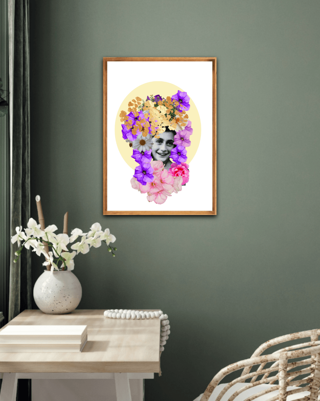 Anne Frank Feminist Art - Empowering Wall Decor for Inspiration