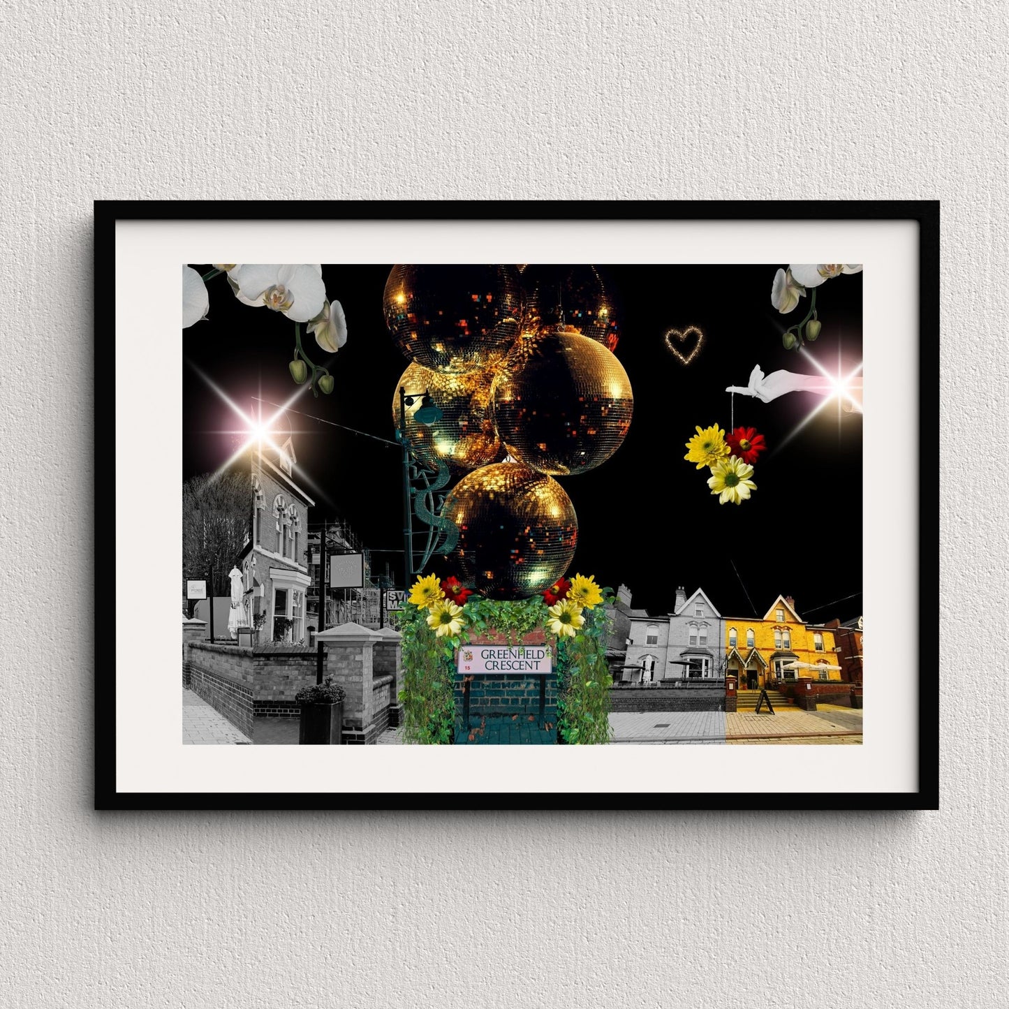 Egbaston Village: Greenfield Crescent Collage — A4 Limited Edition (25)