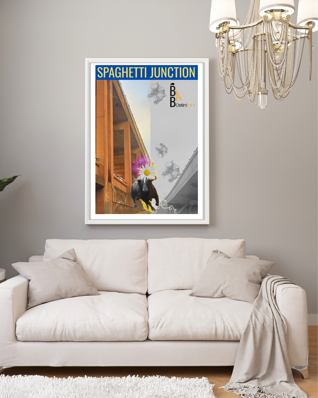 Spaghetti Junction – Yellow & Blue artwork - Brummy Artist UK