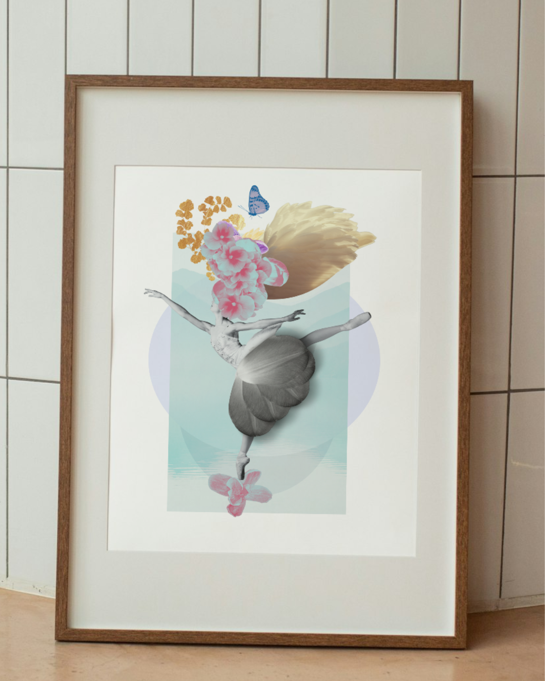 Swan Lake & Flowers Arabesque ballet artwork