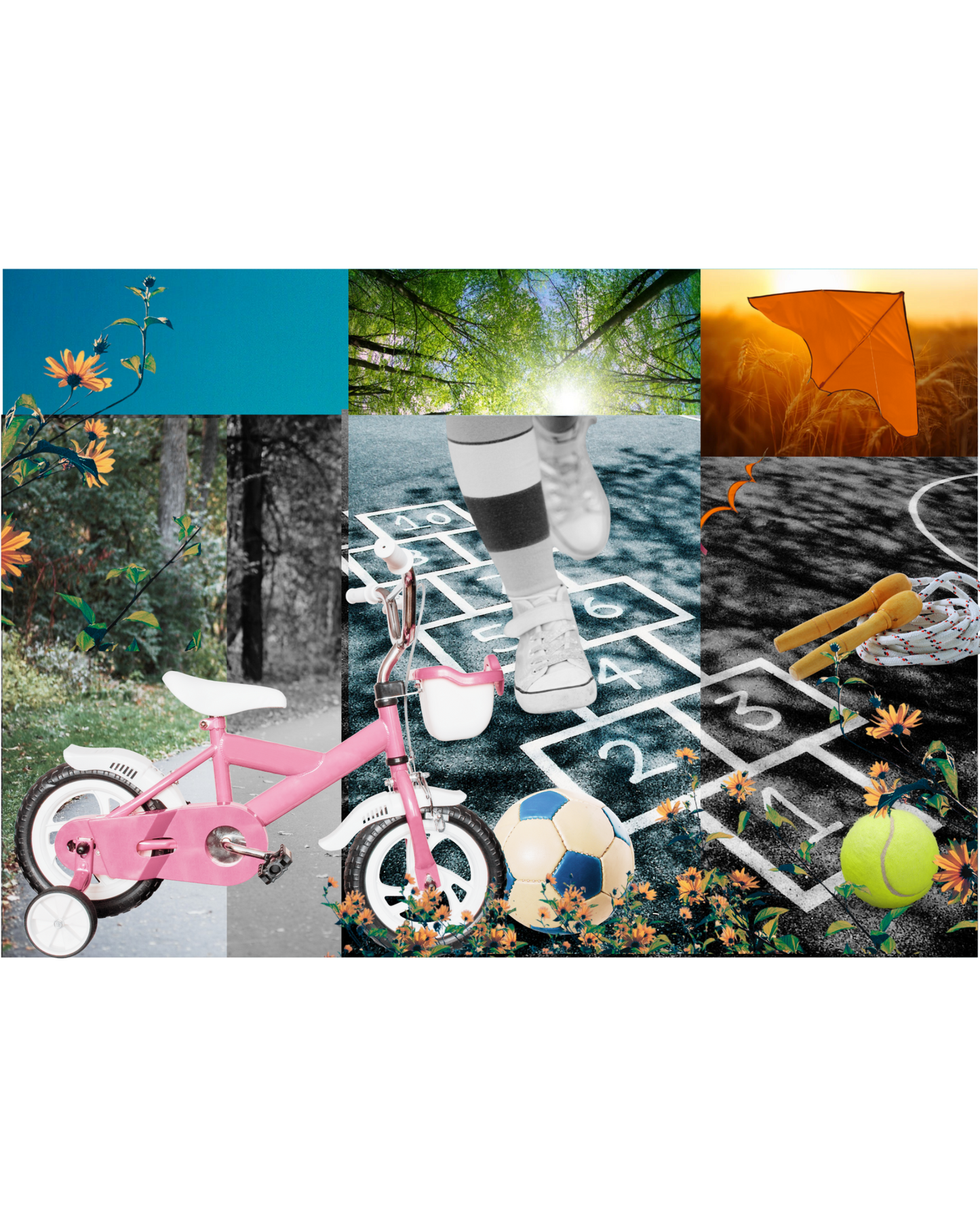 Childhood in Brum – Playful Memories Collage – Rare Limited Edition of 10