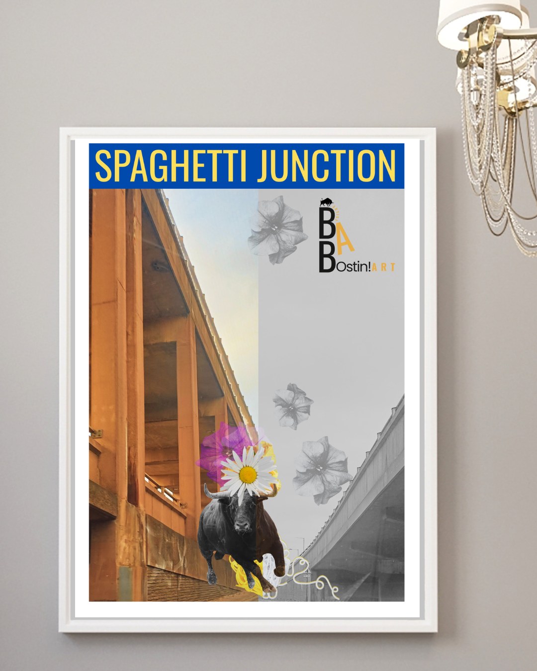Spaghetti Junction – Yellow & Blue artwork - Brummy Artist UK