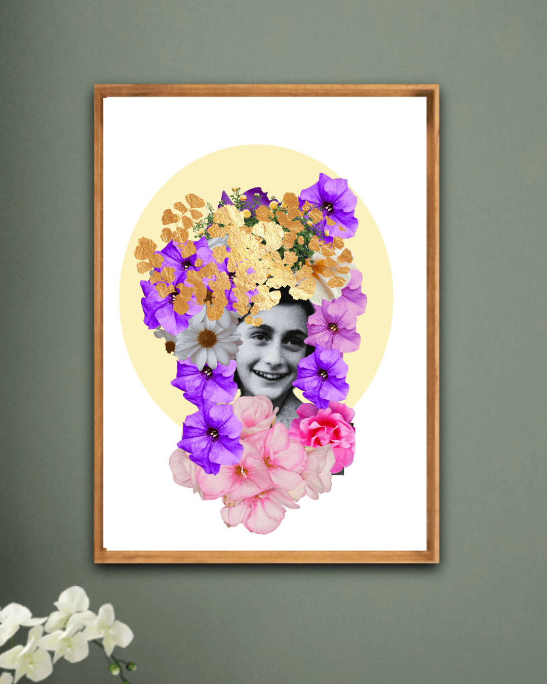 Anne Frank Feminist Art - Empowering Wall Decor for Inspiration