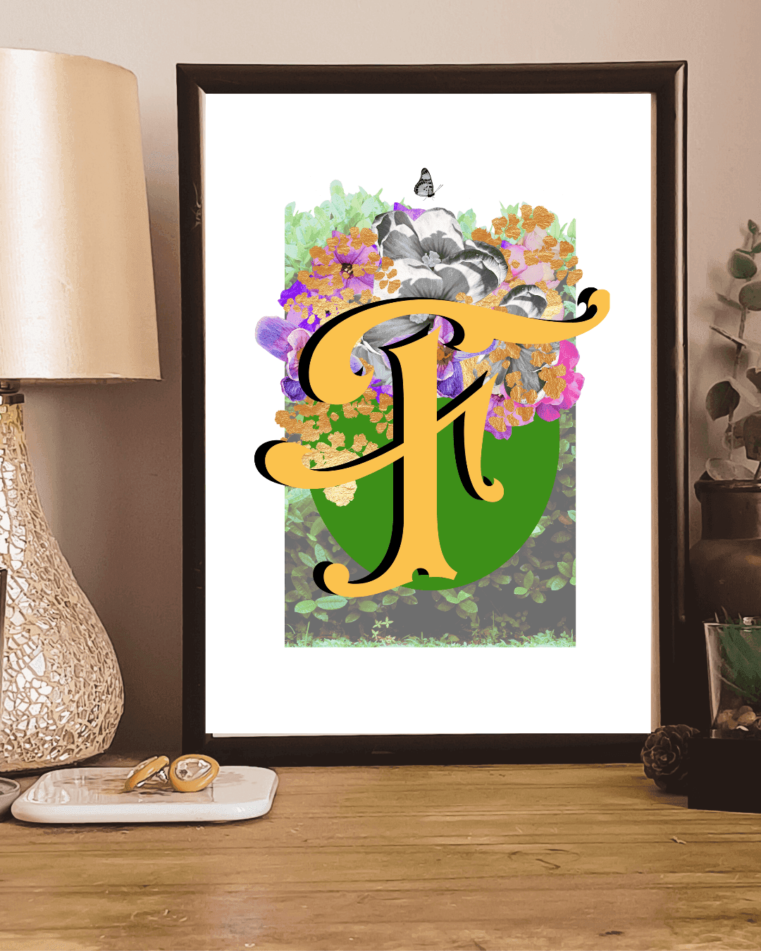 Monogram Letter Art Prints A-Z | Open Edition