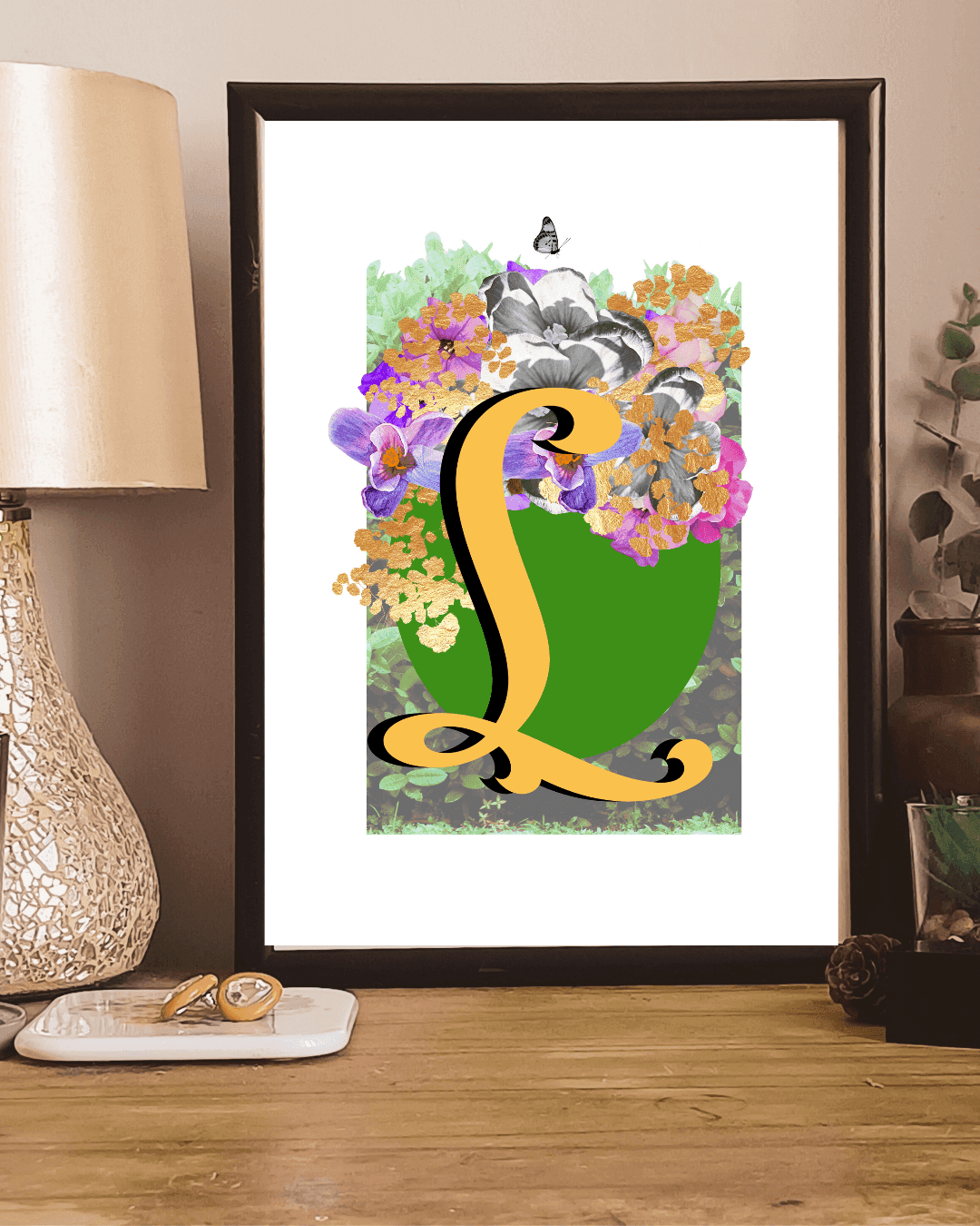 Monogram Letter Art Prints A-Z | Open Edition