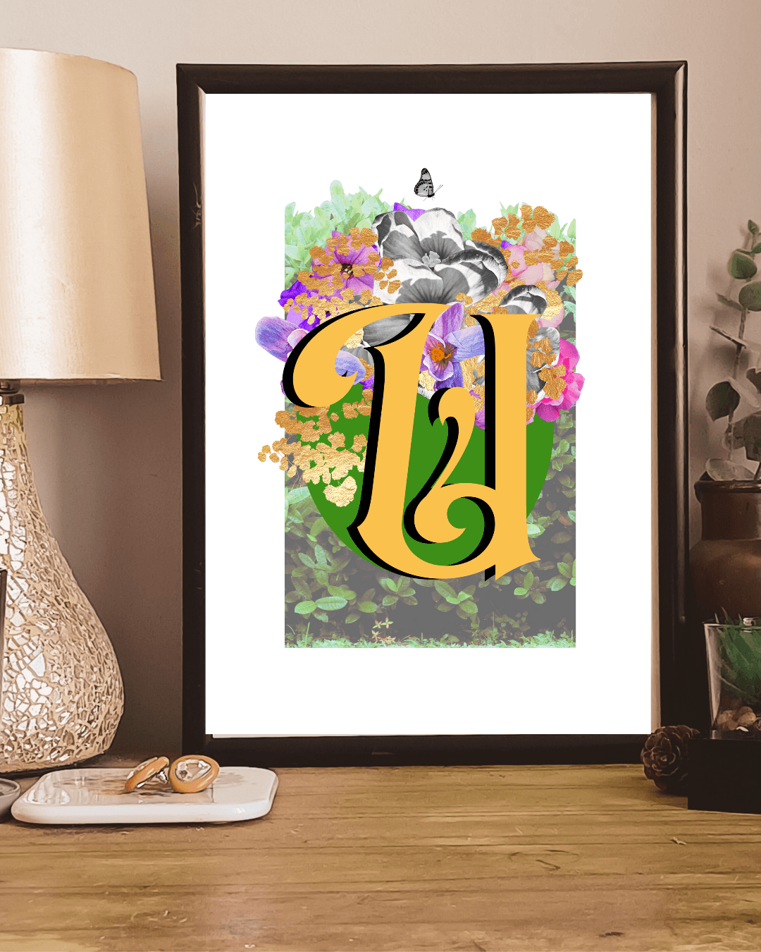 Monogram Letter Art Prints A-Z | Open Edition