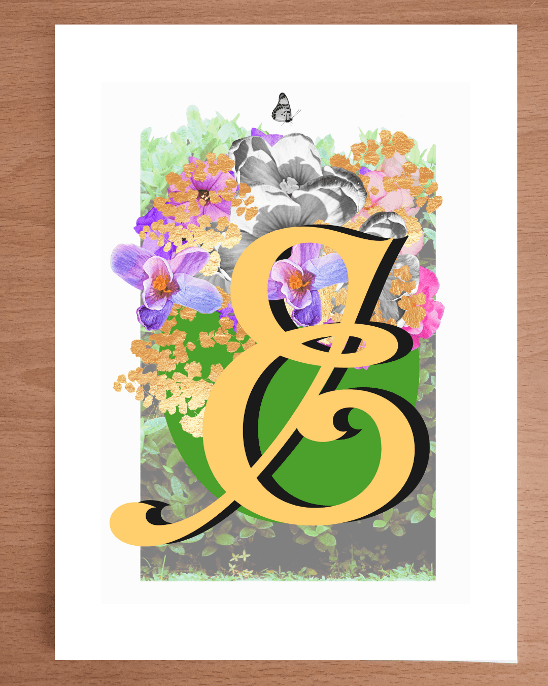 Monogram Letter Art Prints A-Z | Open Edition - Brummy Artist UK