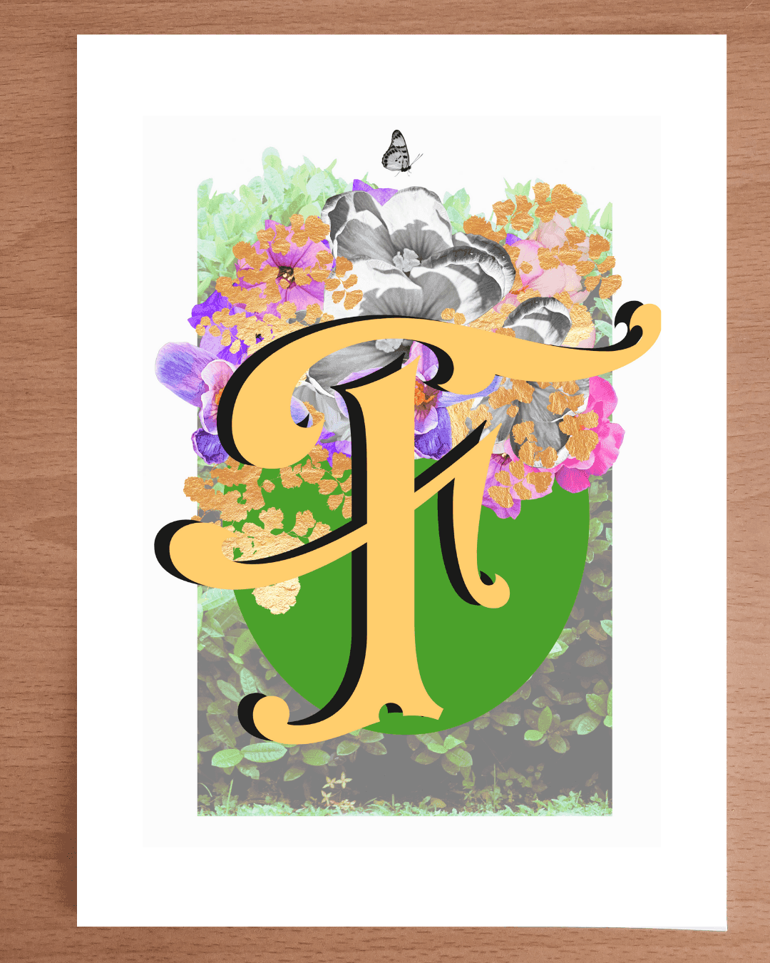 Monogram Letter Art Prints A-Z | Open Edition