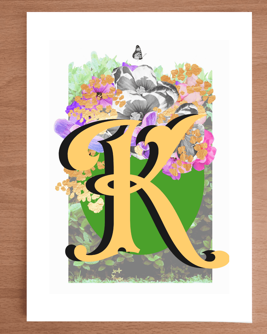 Monogram Letter Art Prints A-Z | Open Edition