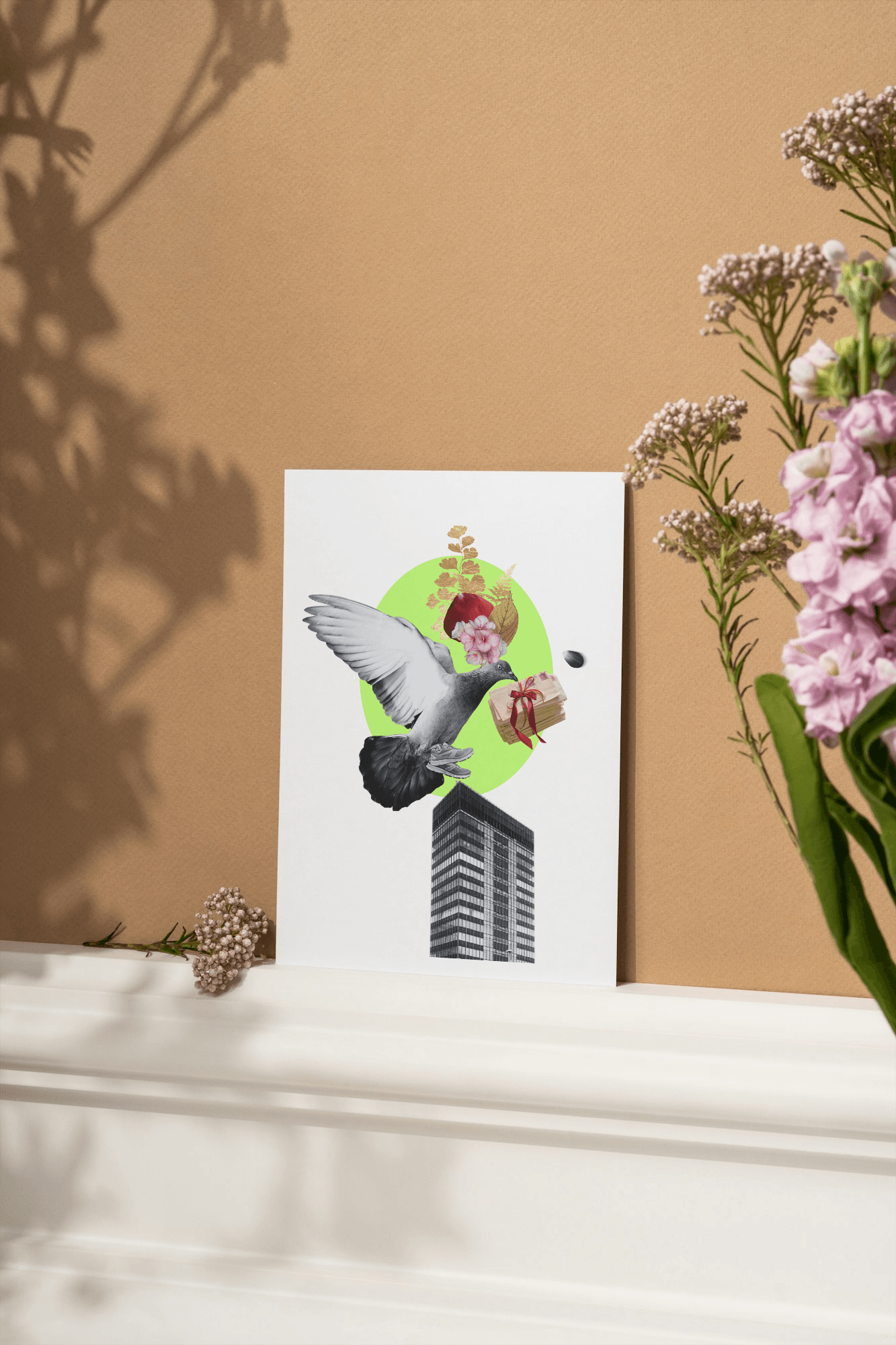Birmingham Post and Mail pidgeon post greeting card