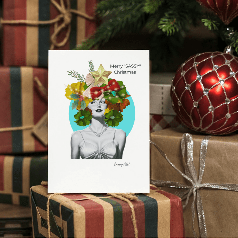 Sassy Christmas Postcard Messages: Funny Greetings for Friends & Loved Ones - Brummy Artist UK