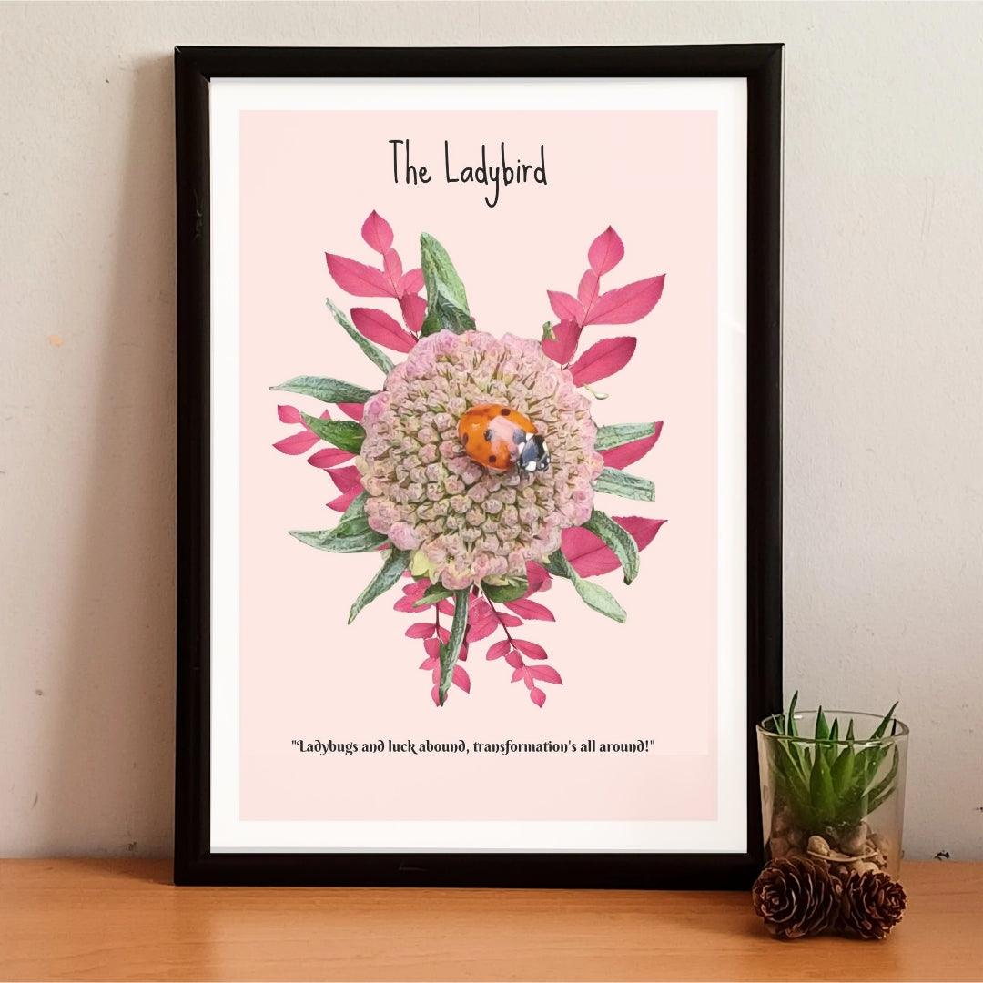 A Ladybug trio collage fine art collection