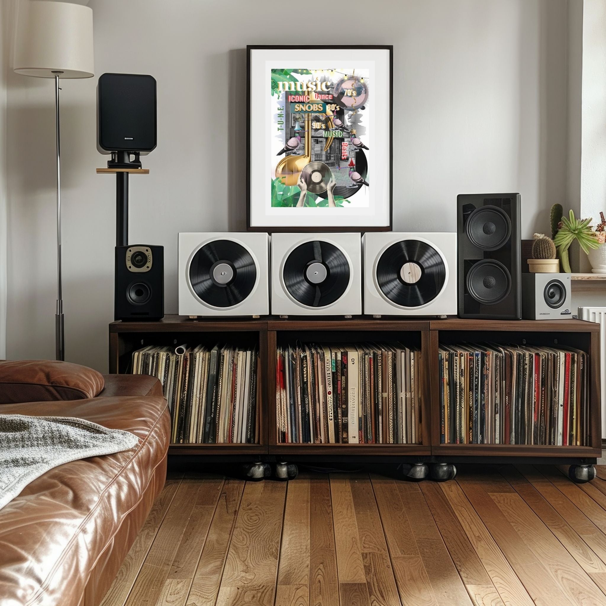 Party On (in White) collage — A4 Limited Edition (25)