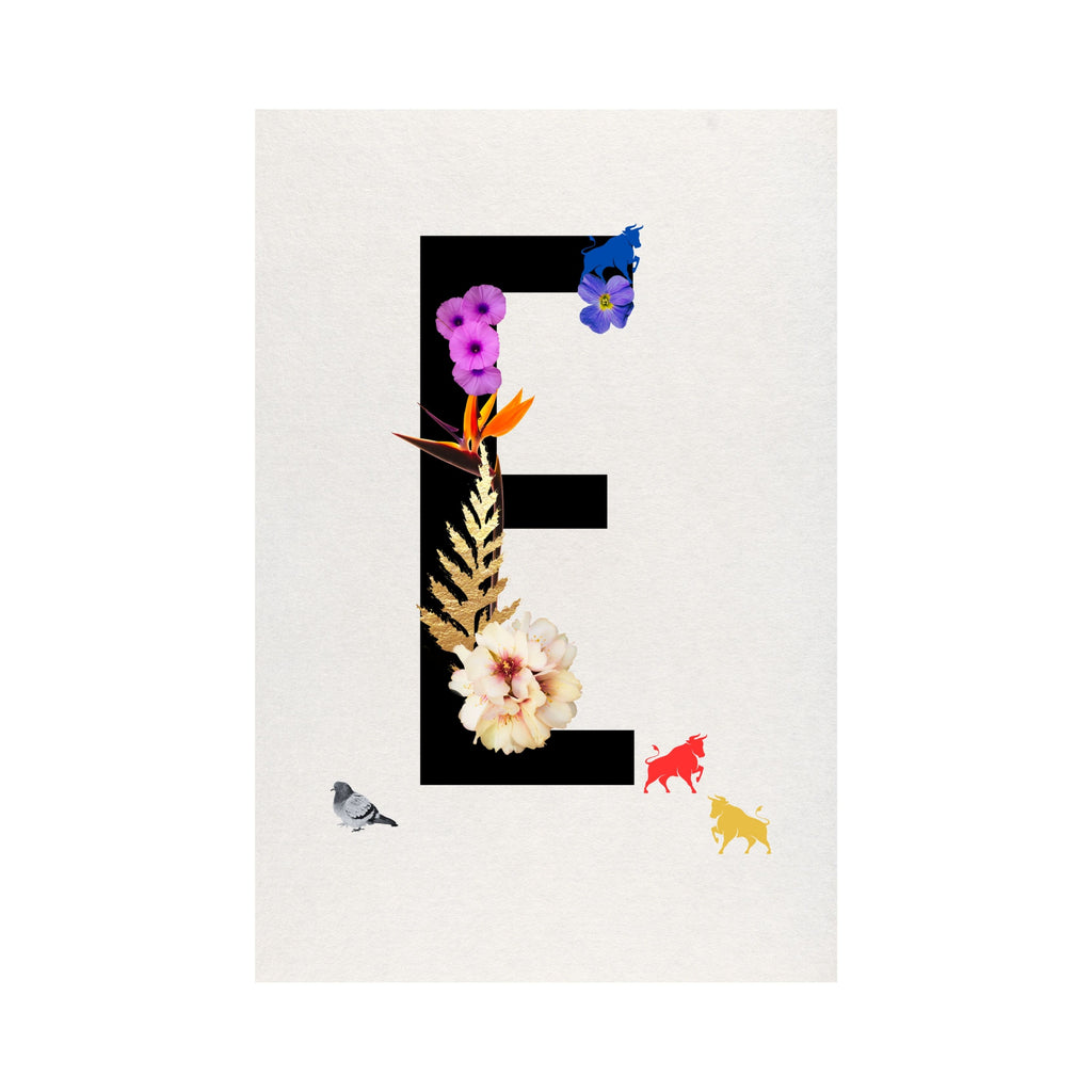 Alphabet Monogram open edition fine art prints Birmingham inspired UK