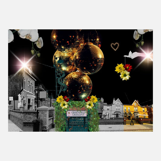 Egbaston Village: Greenfield Crescent Collage — A4 Limited Edition (25)