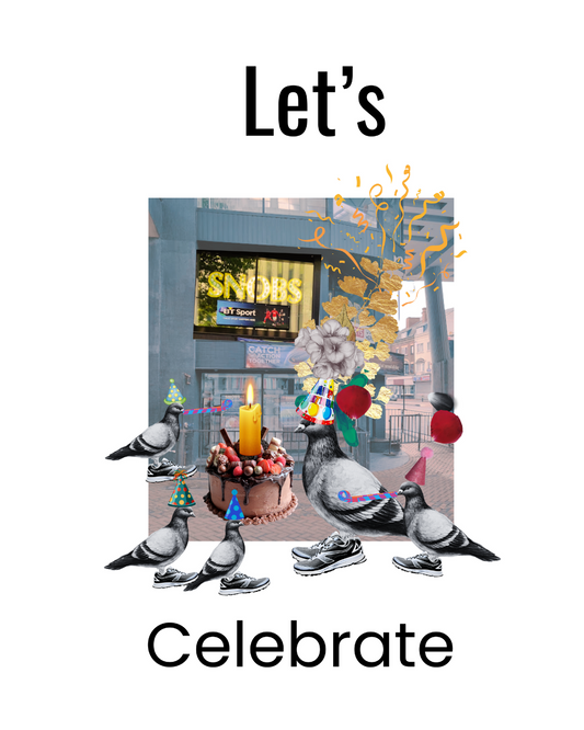 SNOBS Nightclub – Party Hats Greeting card
