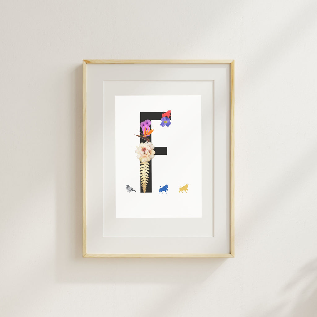 Alphabet Monogram open edition fine art prints Birmingham inspired UK