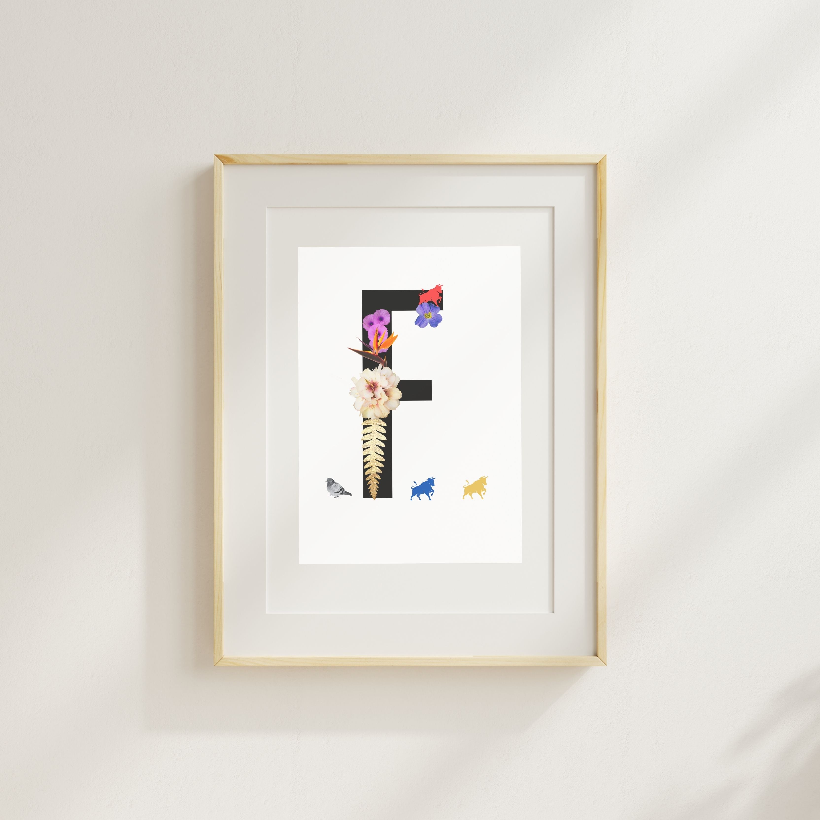 Alphabet Monogram open edition fine art prints Birmingham inspired UK