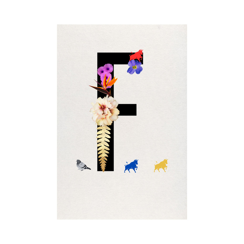Alphabet Monogram open edition fine art prints Birmingham inspired UK