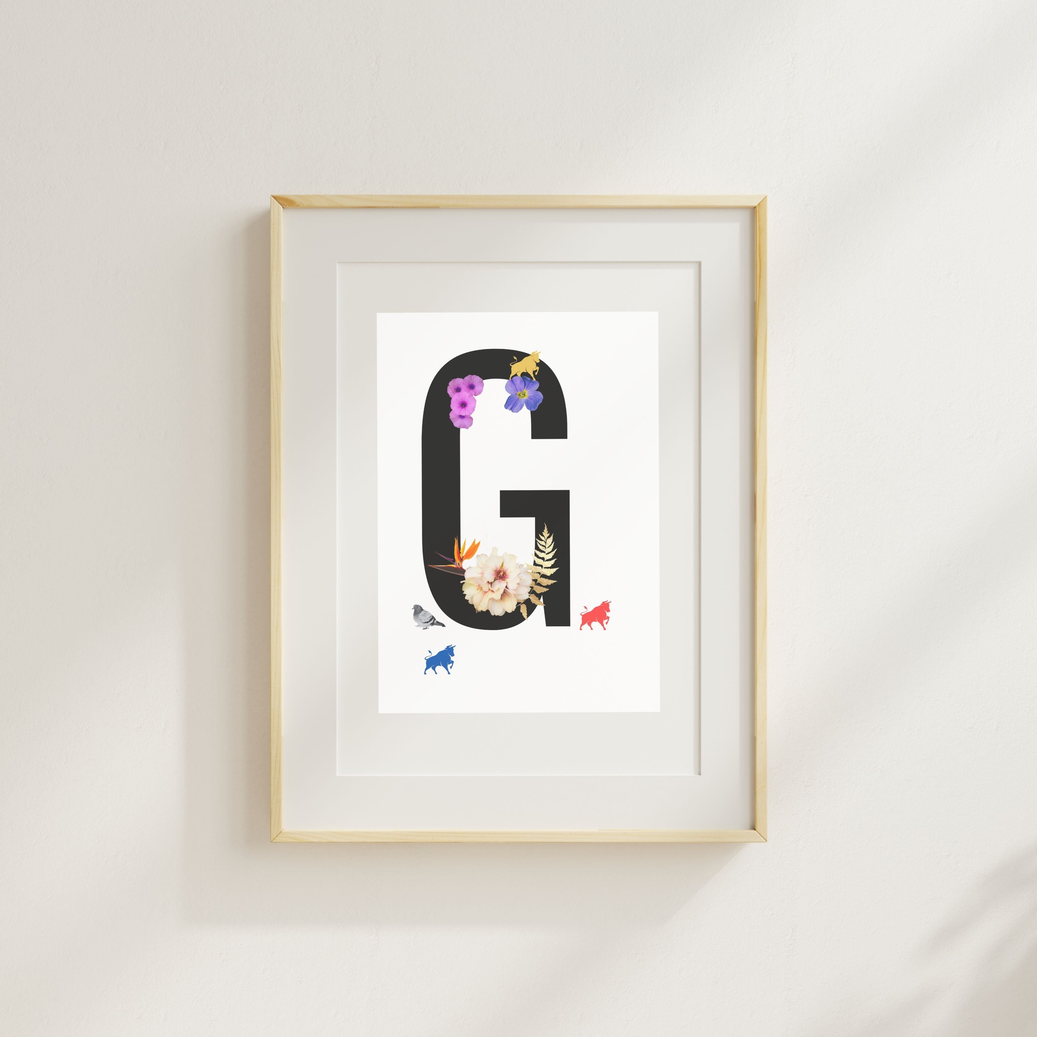 Alphabet Monogram open edition fine art prints Birmingham inspired UK