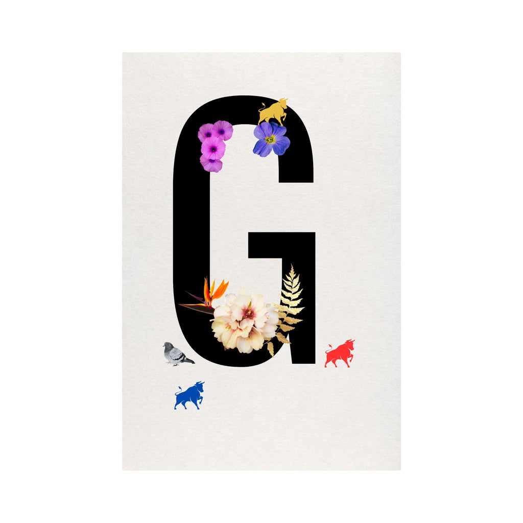 Alphabet Monogram open edition fine art prints Birmingham inspired UK