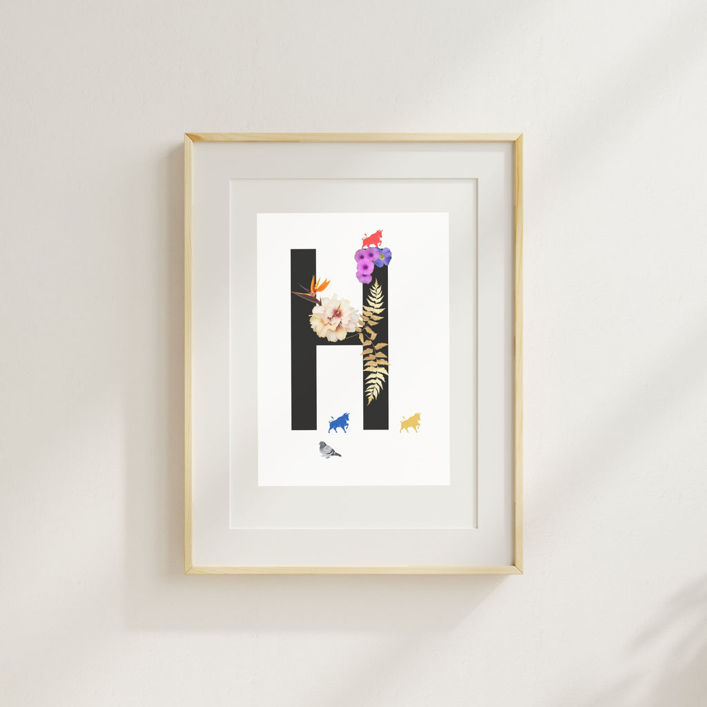 Alphabet Monogram open edition fine art prints Birmingham inspired UK