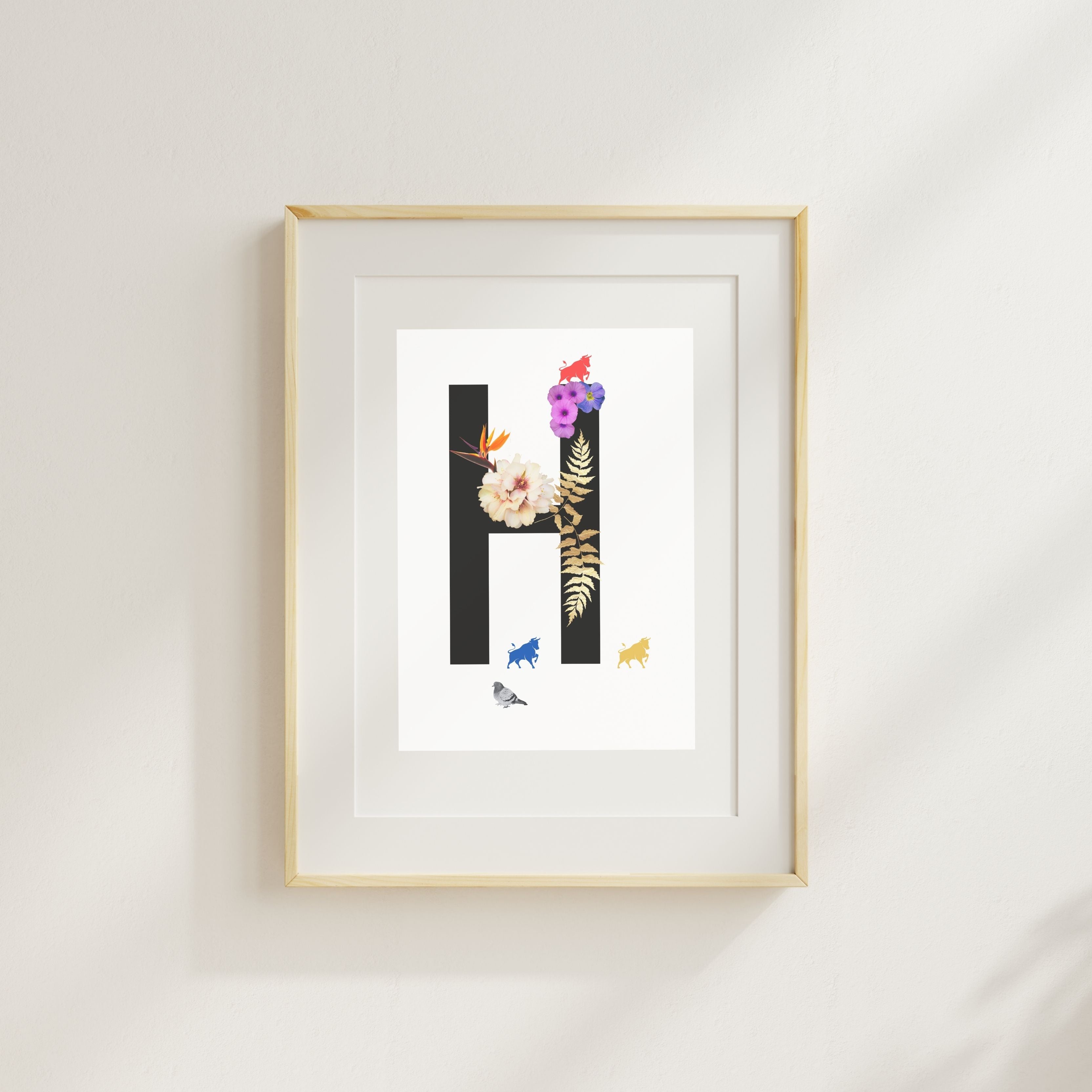 Alphabet Monogram open edition fine art prints Birmingham inspired UK