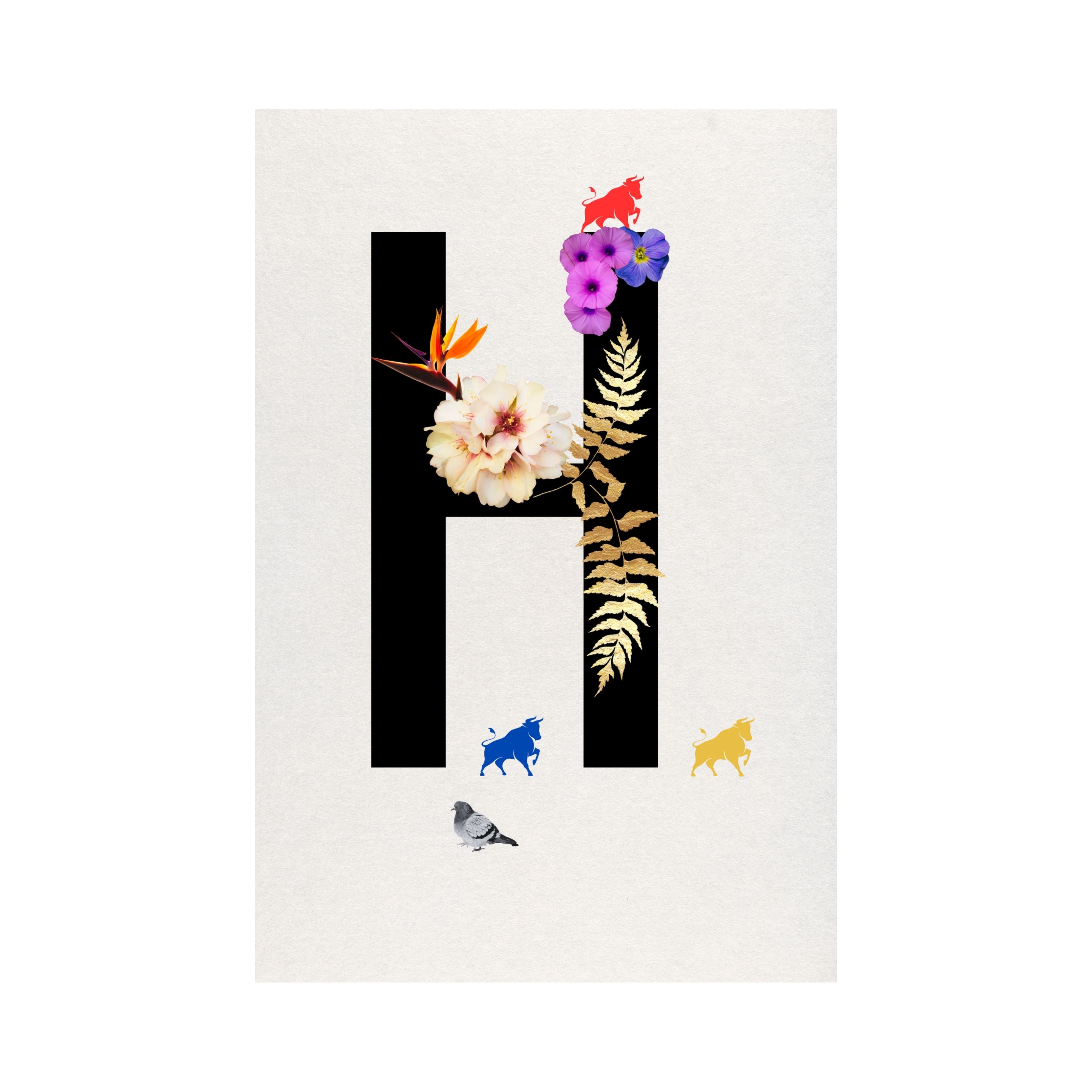 Alphabet Monogram open edition fine art prints Birmingham inspired UK