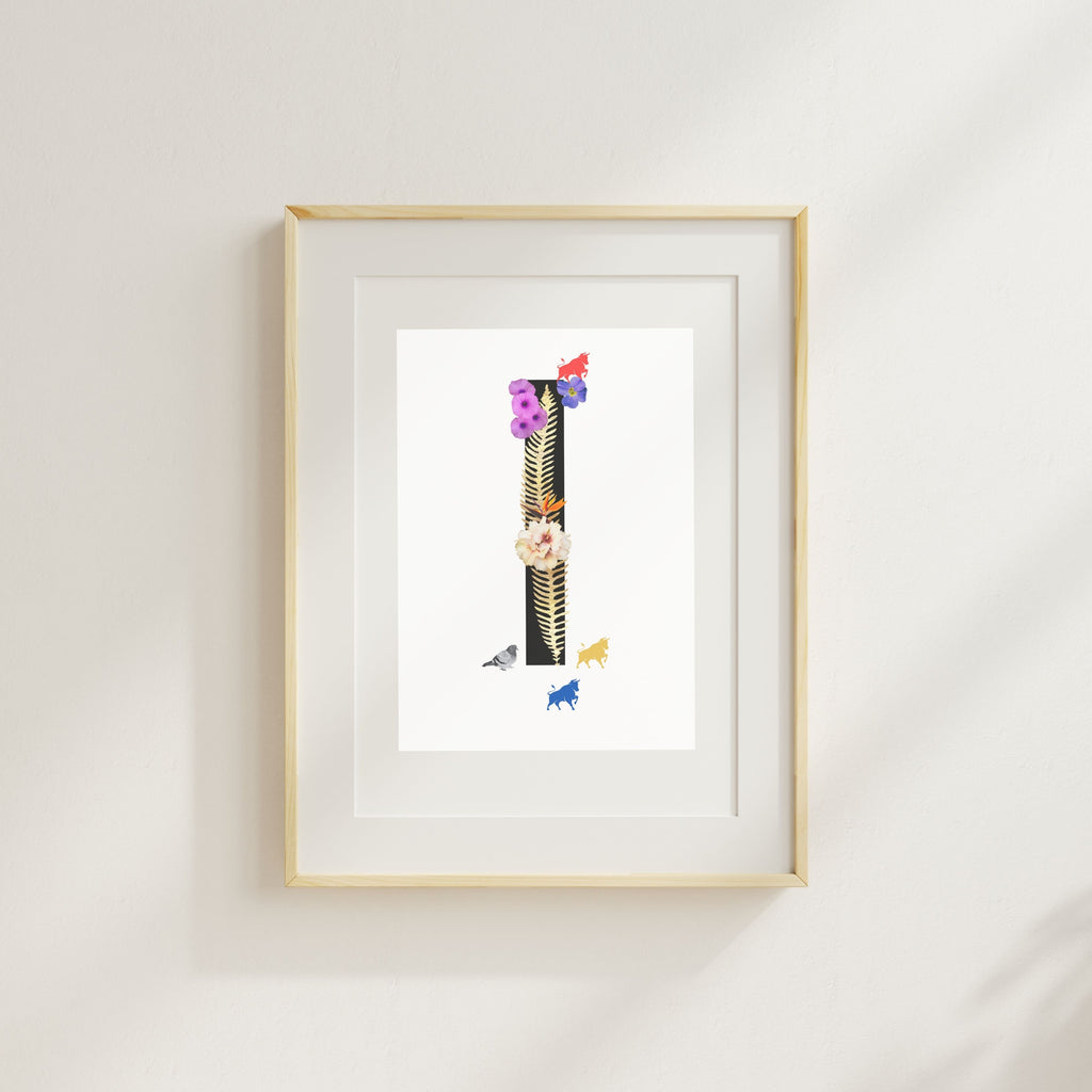 Alphabet Monogram open edition fine art prints Birmingham inspired UK