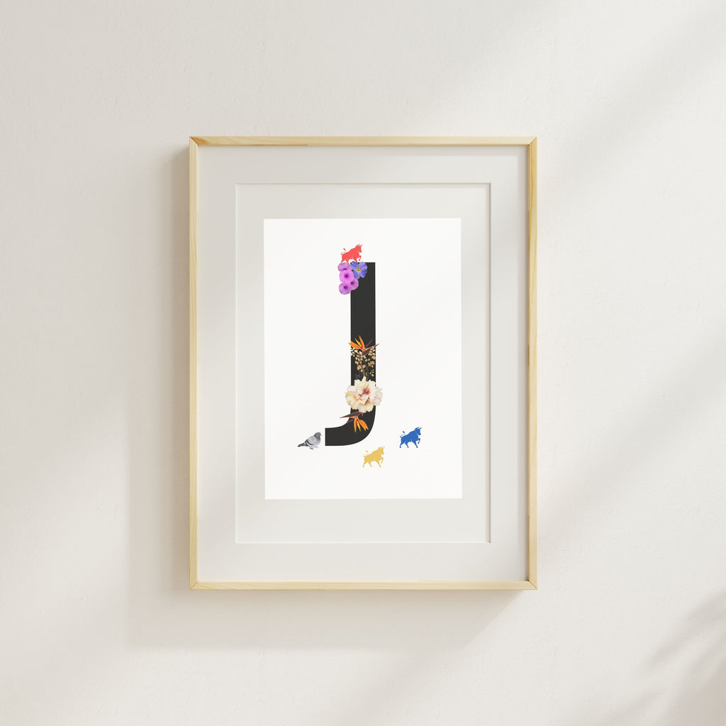Alphabet Monogram open edition fine art prints Birmingham inspired UK