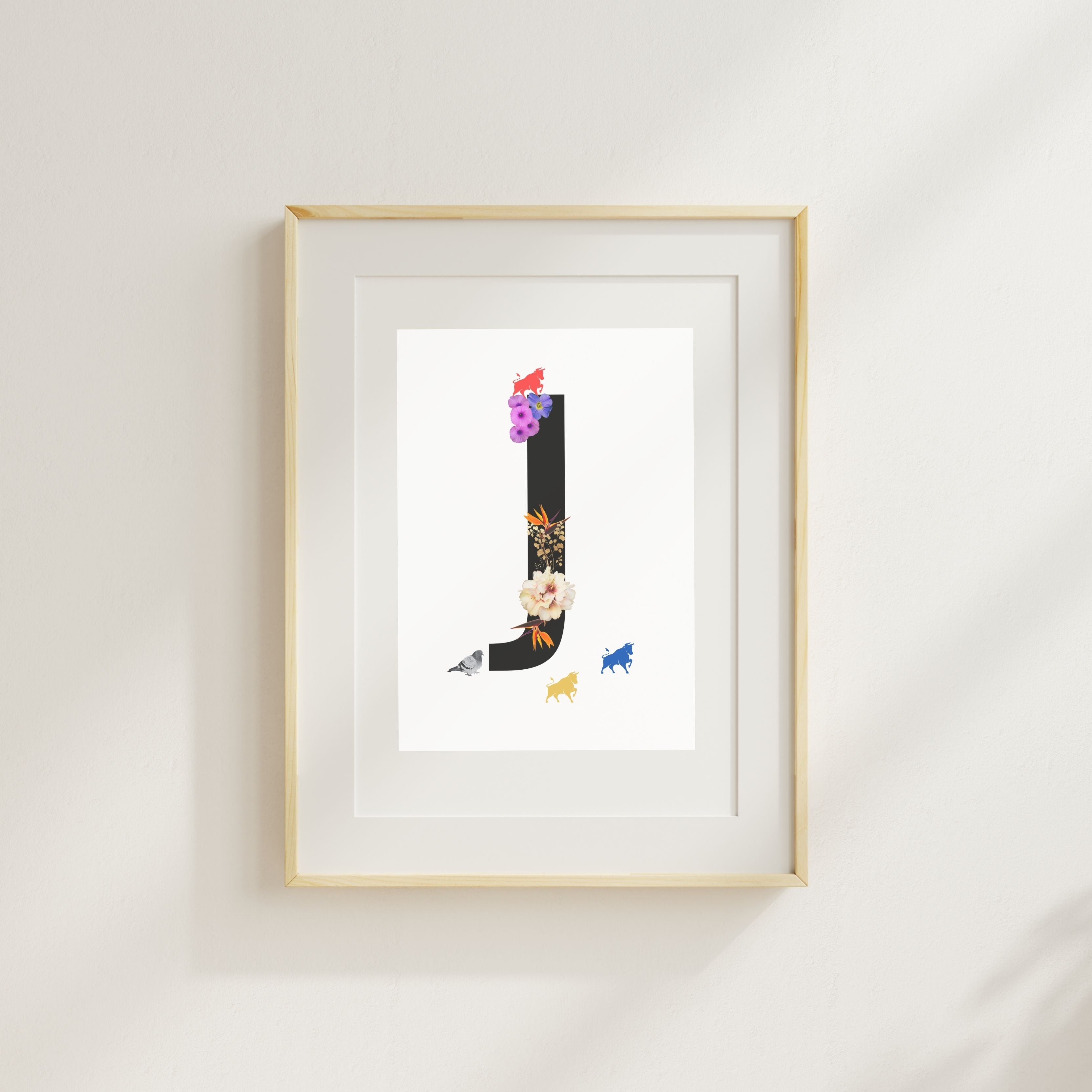 Alphabet Monogram open edition fine art prints Birmingham inspired UK