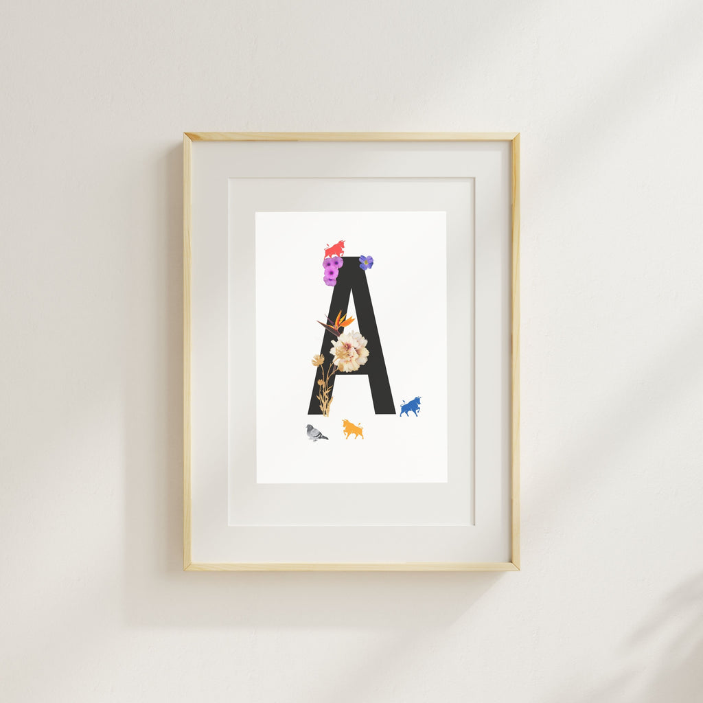 Alphabet Monogram open edition fine art prints Birmingham inspired UK