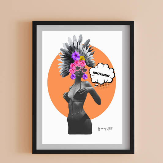 Limited edition - I AM - Independent positivity print - Brummy Artist UK