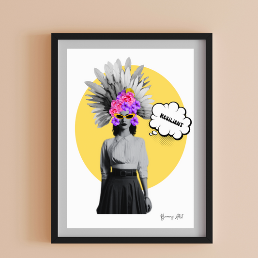 Limited edition - I AM - Resilient positivity print - Brummy Artist UK