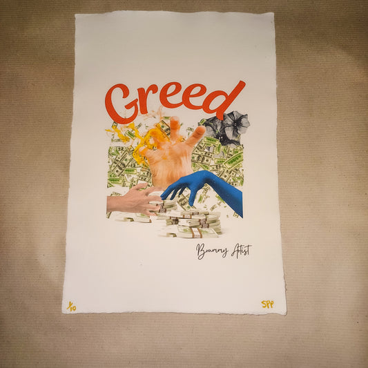 Greed: 2 of the 7 Deadly Sins artwork - Limited edition of 10 - Brummy Artist UK