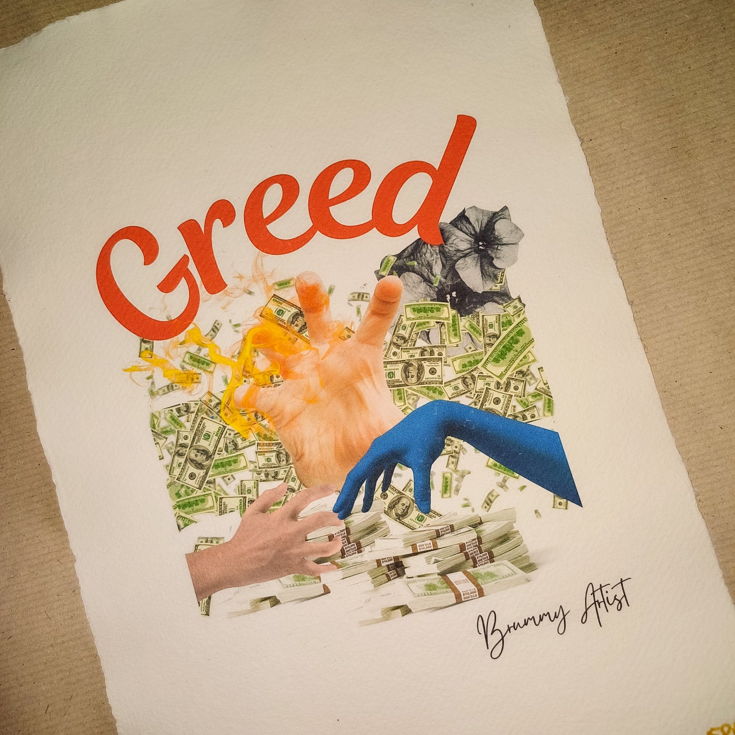 Greed: 2 of the 7 Deadly Sins artwork - Limited edition of 10 - Brummy Artist UK