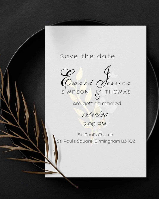 Editable Wedding Invitation Suite | Canva Template Bundle (Save the Date, Invite, RSVP, Details) - Brummy Artist UK