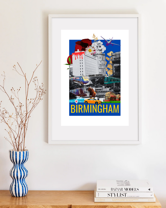 Town Blue Edition Art Print - Unique Wall Decor for Your Space