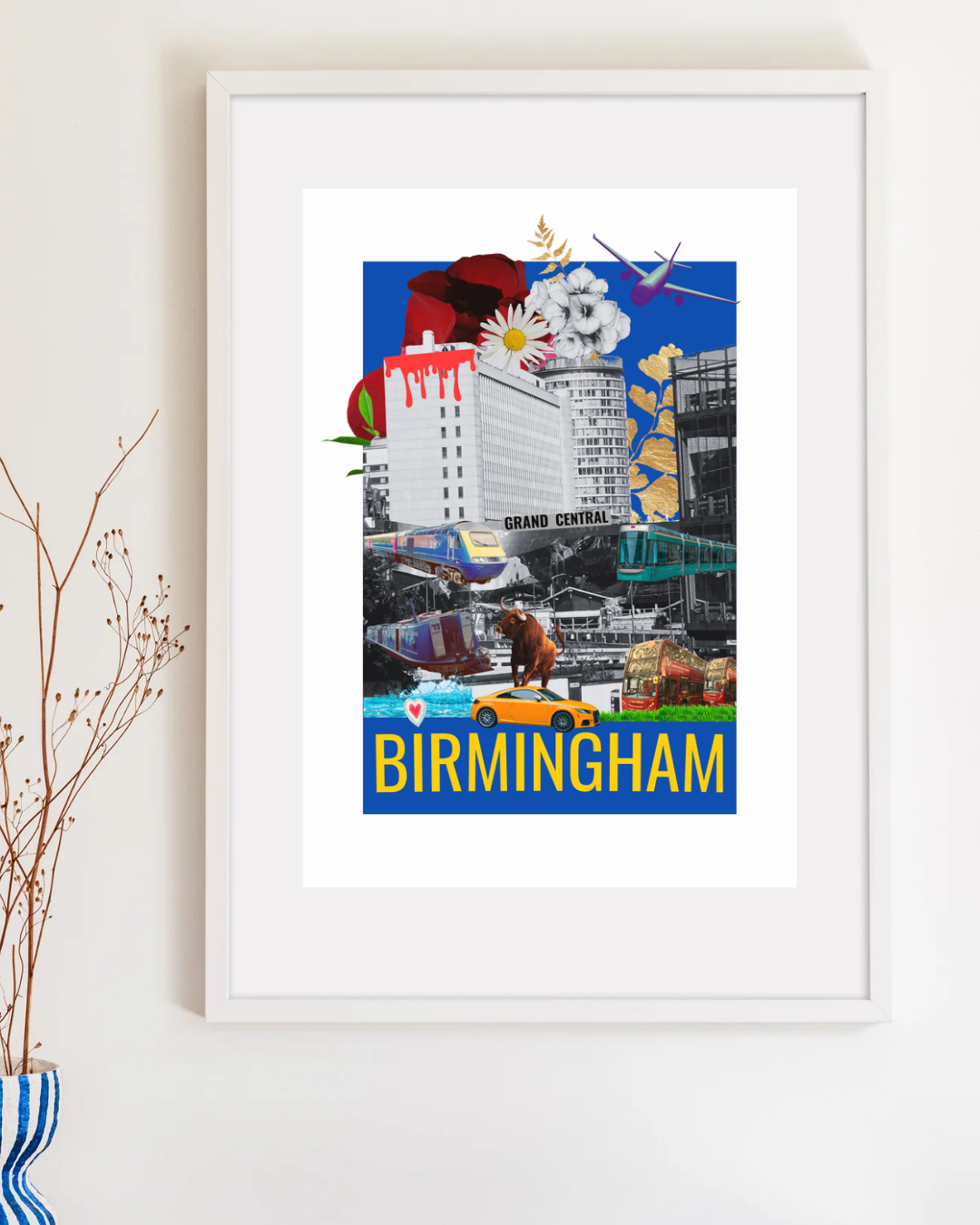 Town Blue Edition Art Print - Unique Wall Decor for Your Space