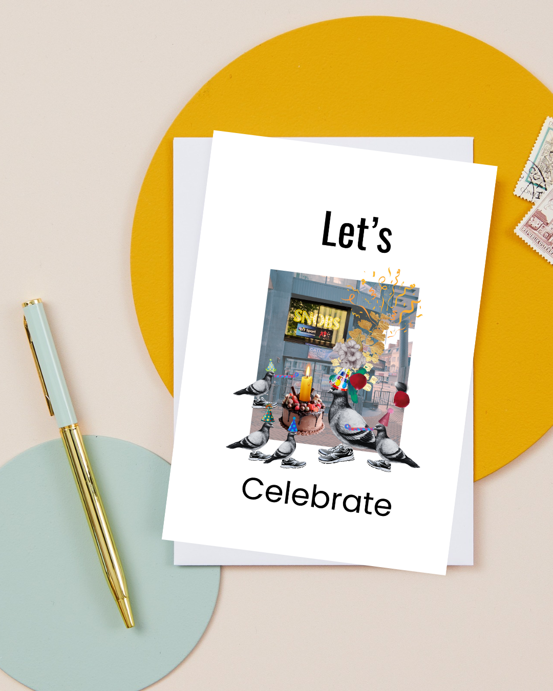 SNOBS Nightclub – Party Hats Greeting card