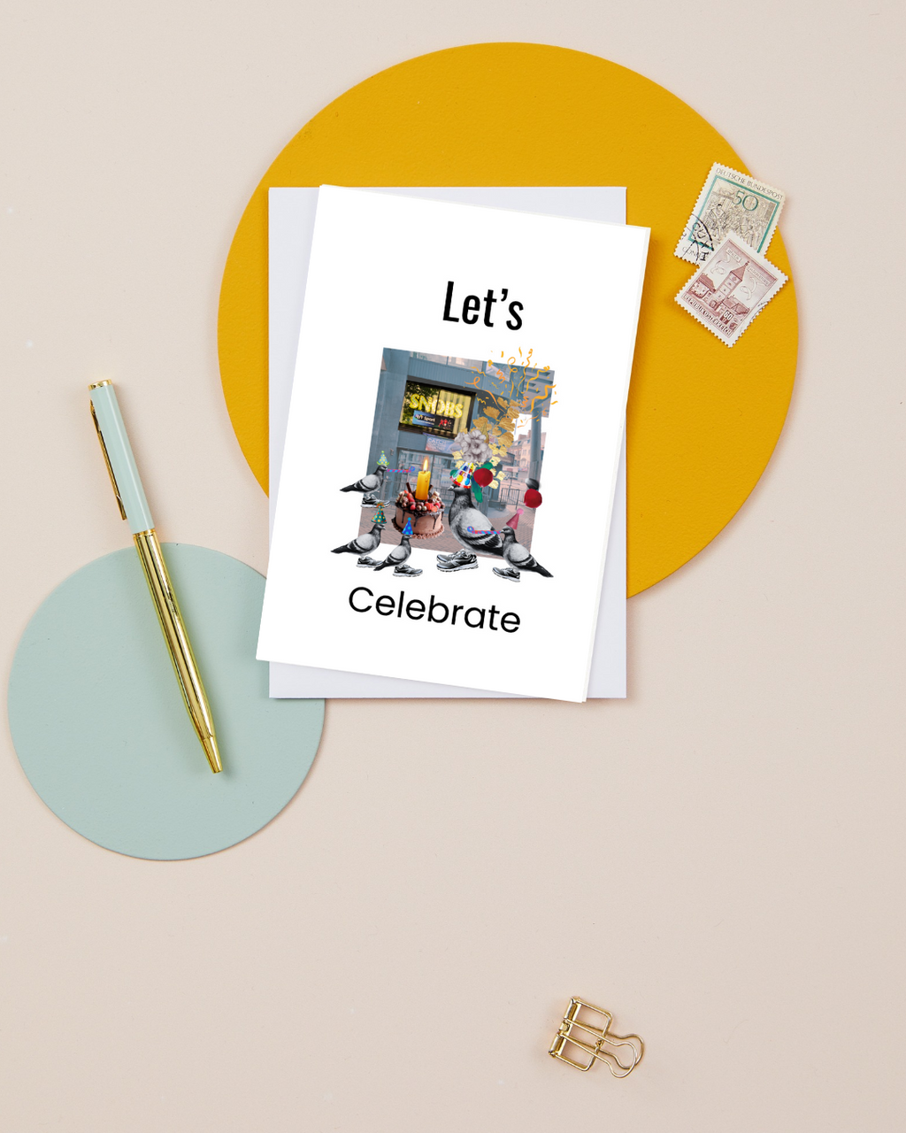 SNOBS Nightclub – Party Hats Greeting card