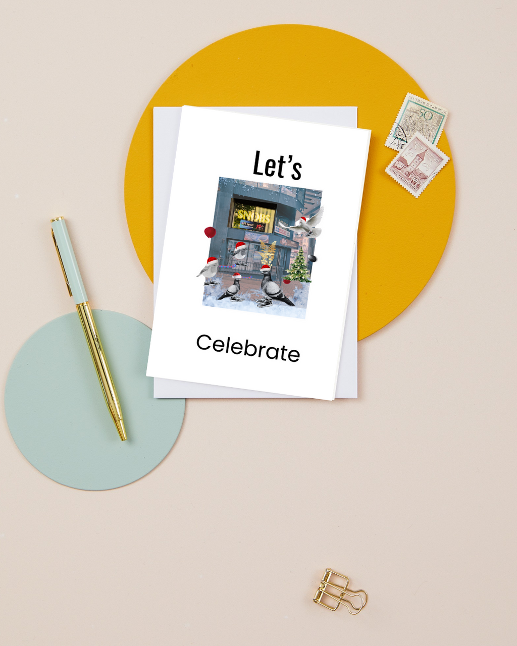 SNOBS Nightclub – Christmas Hats Greeting card