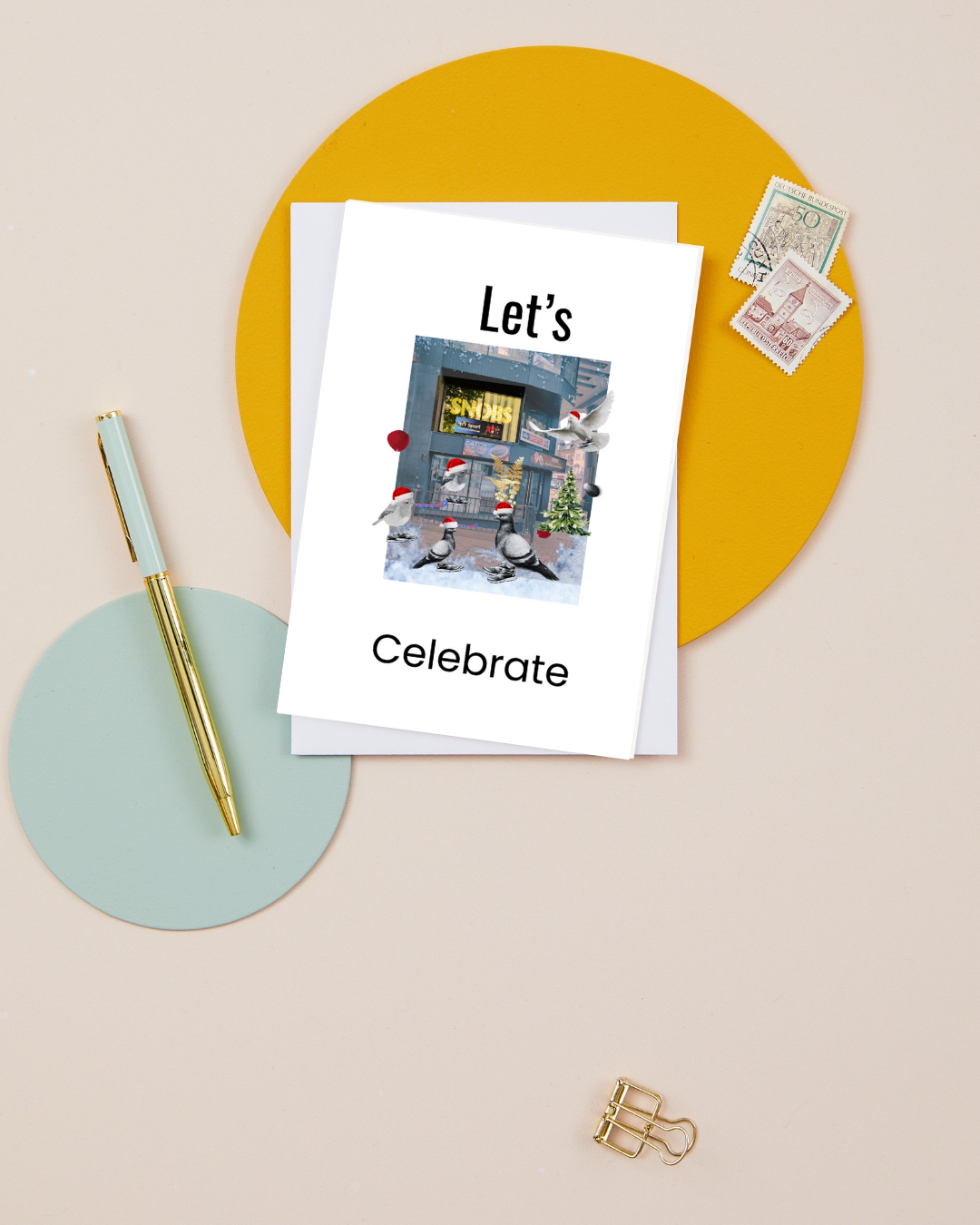 SNOBS Nightclub – Christmas Hats Greeting card