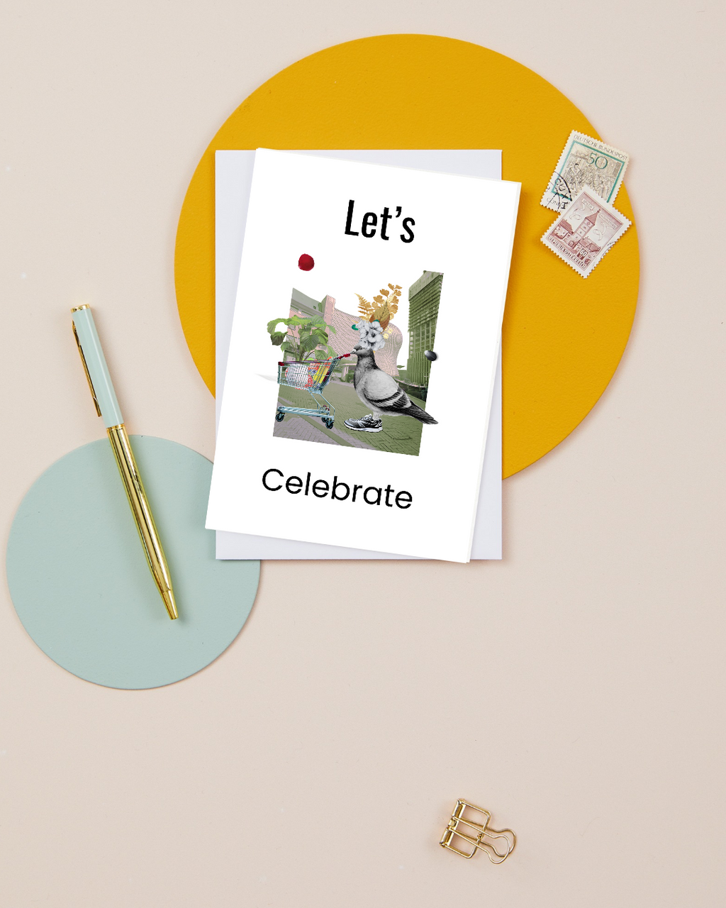 Bullring Selfridges – Floral Crown & Trolley Greeting card