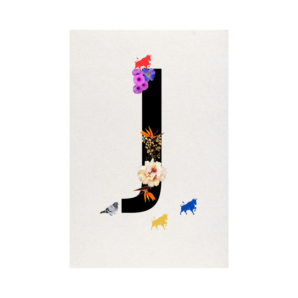 Alphabet Monogram open edition fine art prints Birmingham inspired UK